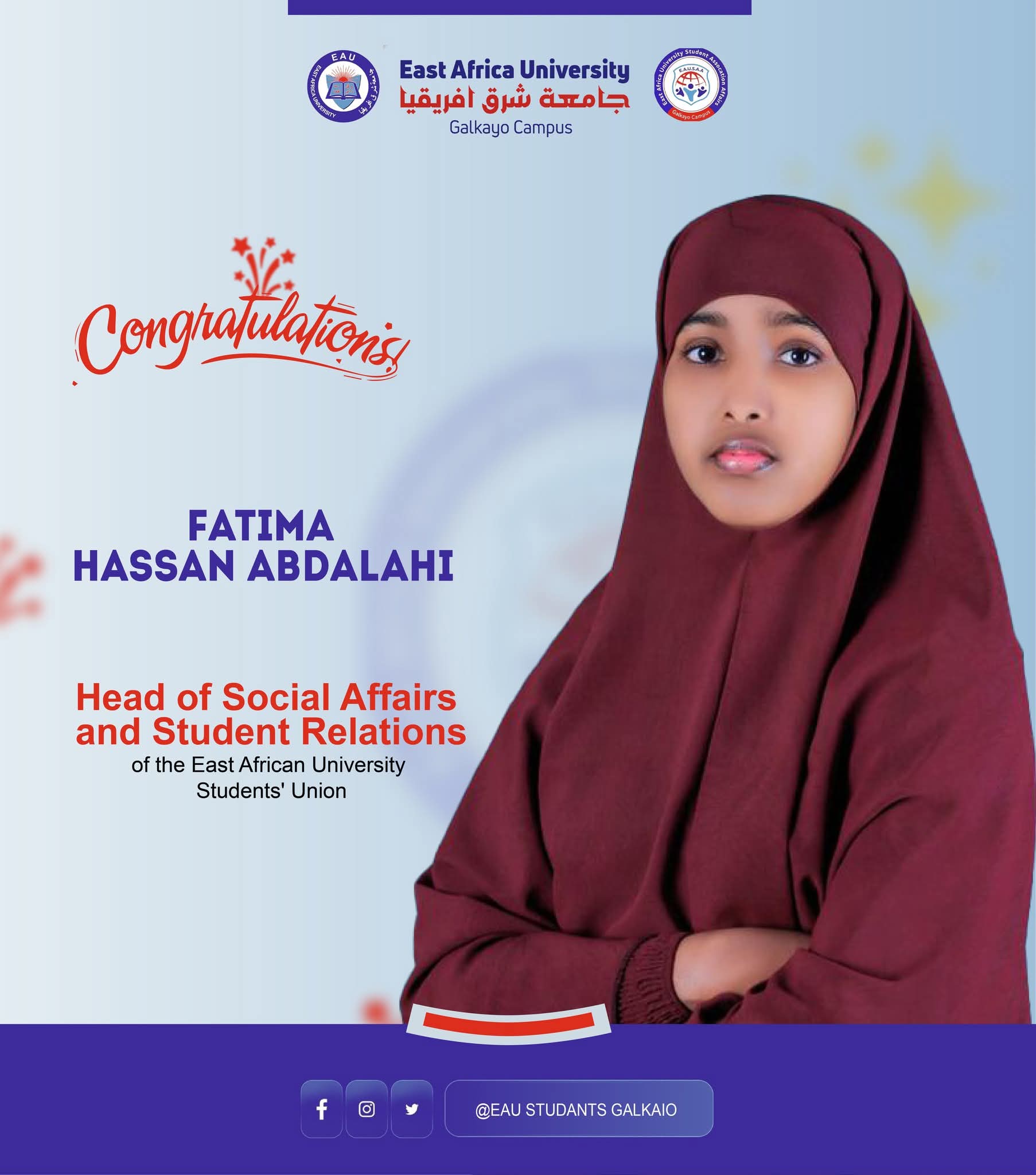 Fatima Hassan Abdullahi - Head of Social Affairs