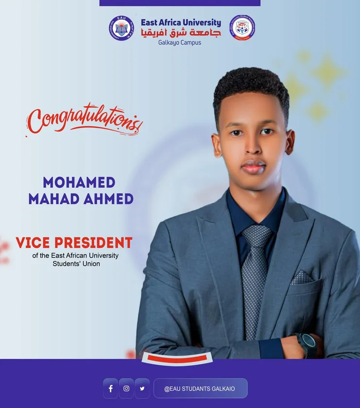 Mohamed Mahad Ahmed - Vice President of EAU Student Union